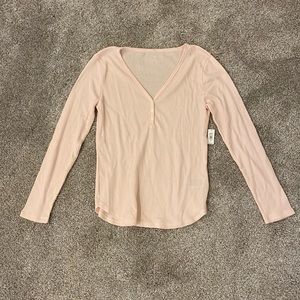 Women’s Pink Gap Long Sleeve Tee